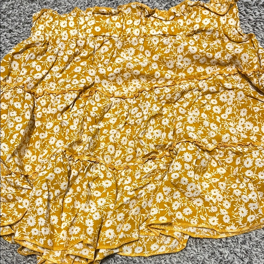 Floral Yellow Skirt - Picture 3 of 3